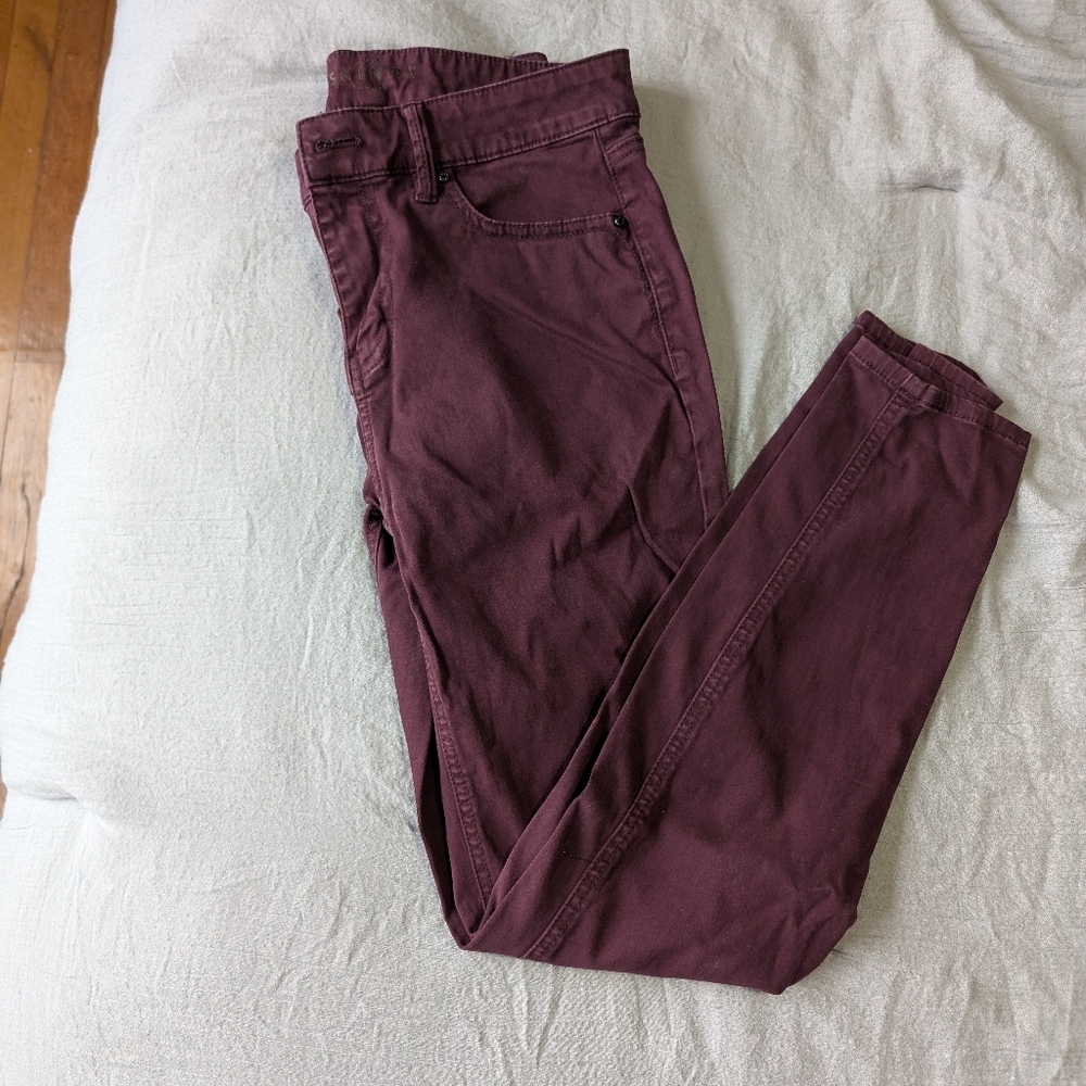 Maroon jeans